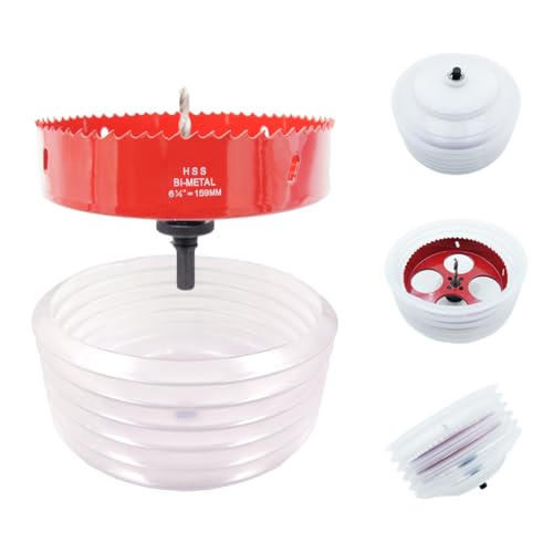 Scie cloche de 159 mm en acier renforcé avec son adaptateur robuste