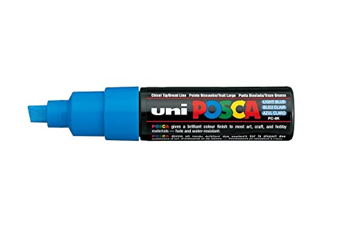 Posca Acrylic Paint Marker, Broad Chisel, Light Blue #TOP6