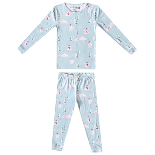 Copper Pearl Two Piece Long Sleeve Toddler Pajamas PJ Sets for Boys and Girls - Adorable Pattern Pajamas, Breathable Fabric to Keep Cool While Sleeping, Sizes 12 Months to 5T - Frosty The Snowman™