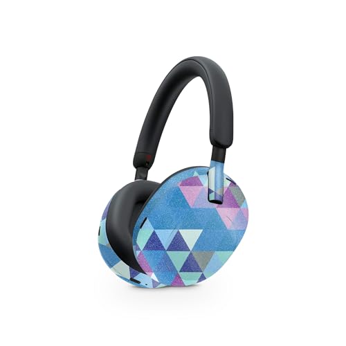 Image of MightySkins Glossy Glitter Skin Compatible with Sony WH-1000XM5 Headphones - Purple Kaleidoscope | Protective, Durable High-Gloss Glitter Finish | Easy to Apply