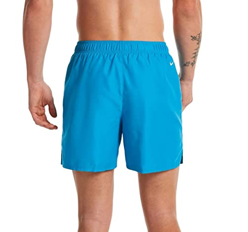 Nike Men Swim Logo 5 Inch Swimming Shorts Size L Blue2