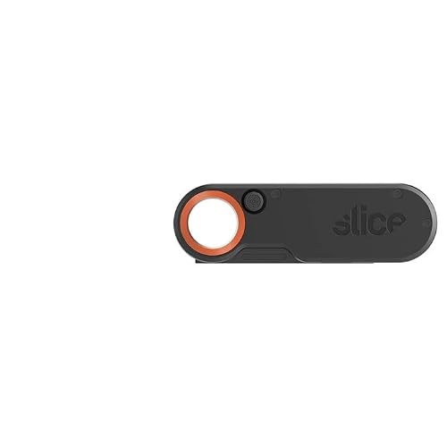 Slice 10562 Folding Utility Ceramic Knife, Finger Friendly Ceramic Blade, Finger Loop Grip, Lasts 11X As Long As Metal #TOP4