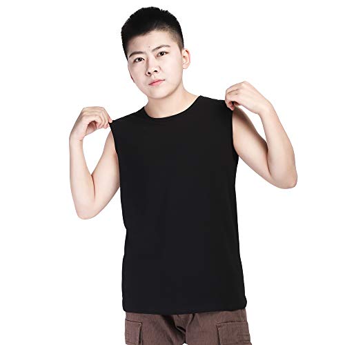 Wide Shouldered Cotton Outerwear Chest Binder Tank Top for Tomboy Trans Lesbian