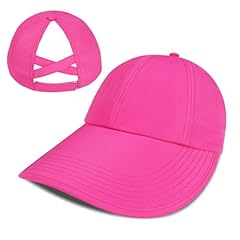 Criss Cross Ponytail-hot Pink