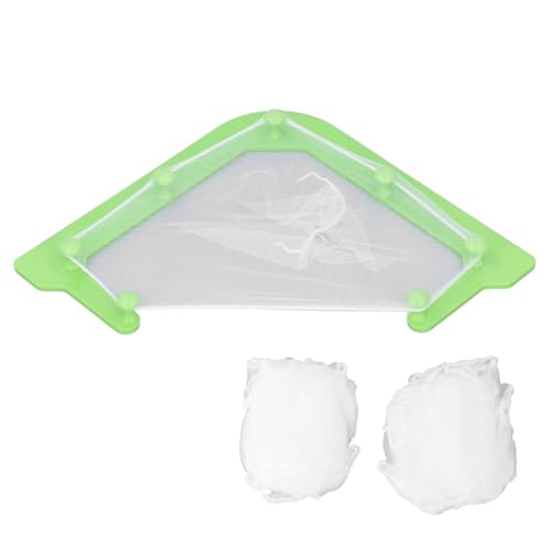Colador para Fregadero de Cocina, Filtro Triangular con Tres Soportes, Bolsa coladora para Fregadero, Cesta de Drenaje de Red Colgante para Basura de Cocina