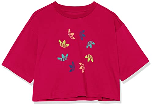 T-shirt court Adidas Originals rose pour fille en taille M