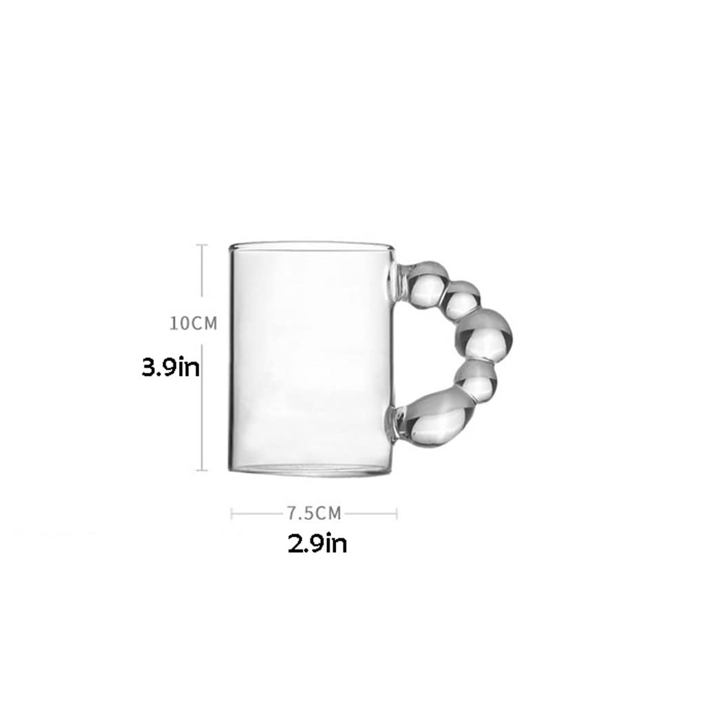 Becher Becher Wohnzimmer Glas Wasser Tasse Haushalt Transparent Milch Tasse Mit Griff Kaffeetasse Kreative Kaffeetasse
