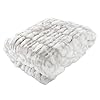 Lavish Home Oversized Ruched Faux Fur Blanket, 60×80-Inch Jacquard Faux Fur Queen-Size Throw for Beds and Sofas, Gray