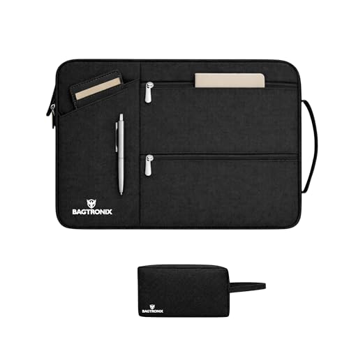 Image of Drax Laptop Bag Sleeve Case Cover Pouch for Laptop Apple /Dell /Lenovo /Asus /Hp /Samsung /Mi /MacBook /Ultrabook /Thinkpad /Ideapad /Surfacepro (Grey) (Black, 13.3 inch)