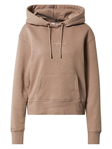 Guess Damen Hooded Sweatshirt, Braun, M EU