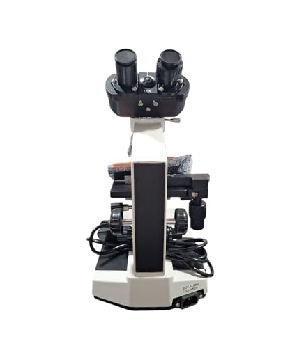 Image of LABGO Binocular Research Microscope with LED Semi Plan Achromatic Objective Microscope 1000x Binocular LED Compound Micro Scope for Biology, Medical & Laboratory Use