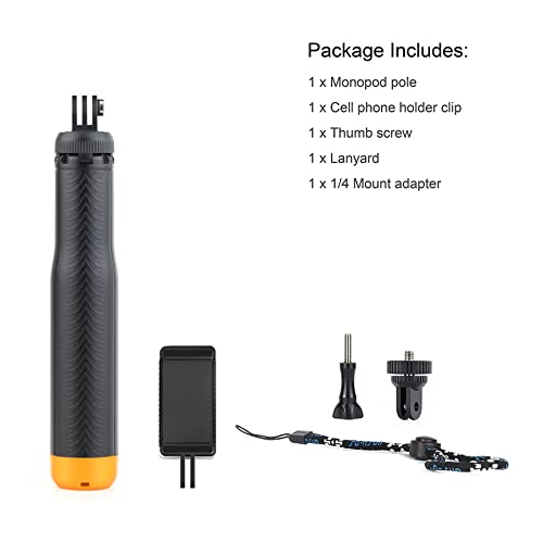 SOONSUN-4-in-1-Floating-Selfie-Stick-for-GoPro-Hero-11-10-9-8-7-6-5-4-3-Session-Fusion-DJI-OSMO-Insta360-Use-as-Floating-Tripod-Waterproof-Extension-Monopod-Pole-Hand-Grip-Tripod-Stand