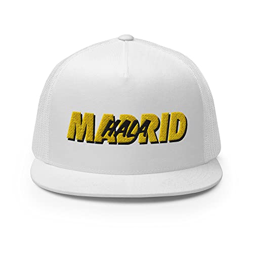 Hala Madrid Shadow Graphic Soccer Trucker Hat White