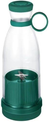 Nicffdi ジューサー 小型 ミキサ 1台多役 スムージーミキサー コーヒーミル 野菜&果物&離乳食用&氷 強力 高速回転 USB充電式 水洗い電動ミキサー 手軽 コンパクト 果物/野菜/離乳食/ミルクセーキ 氷も砕ける 操作簡単 (グリーン)