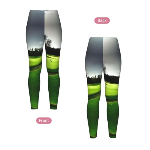 Leggings de compresión suave para mujer con estampado de golf 4