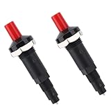 Tinoaly ピエゾイグナイター、プッシュボタン圧電交換部品点火ピエゾスパークライター グリルガス暖炉バーベキューファイヤーピピットオーブン屋外ヒーターストーブ用 2個