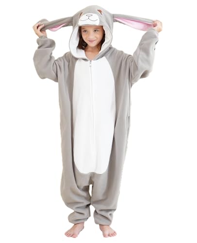 AstraPrime Unisex Kids Onesie Flannel Cosplay Animal Costume Halloween Onesie Pajamas Home Clothing(8-10Years)