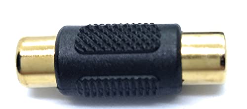 RCA to RCA Coupler Adapter, Socket to Socket for Audio and Video Cables (Single)