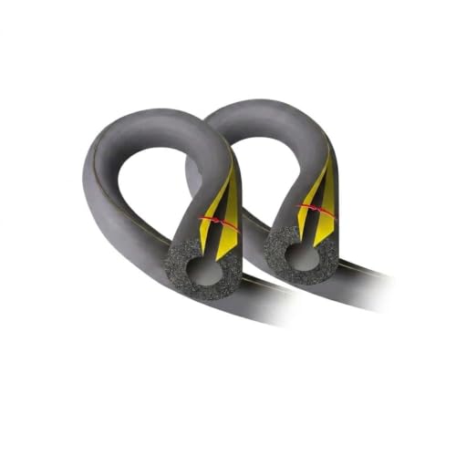 Image of Pack of 2 Pipe Insulation 15mm Bore x 9mm Wall x 2m, Self-Seal Pipe Lagging for Plumbing, Heating & Water Pipes