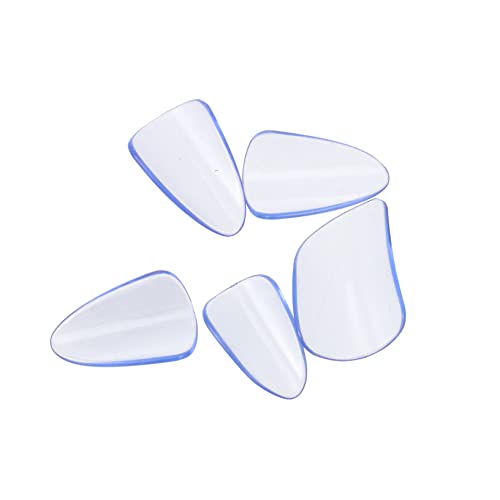 BESTonZON 5pcs Picks String Instrument Accessories Nail Covers Soft Hard Balance Blue Medium