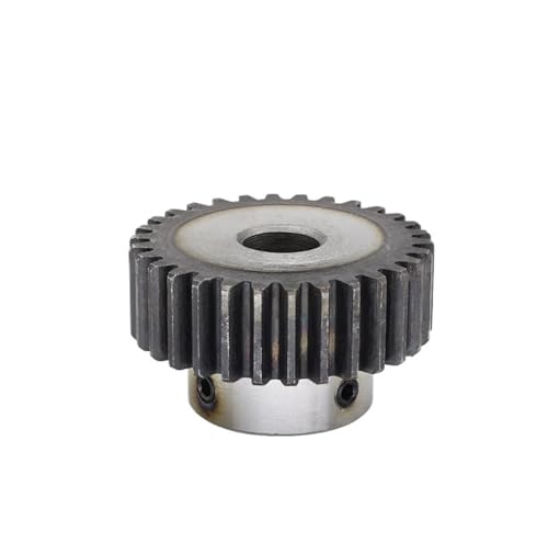 Bevel Gear Pinion Hardware Mechanical 1pcs 1.5M30T Spur Gear Bore Size 6.35/8/10/12/14/15/16/17mm Pinion Gear Low Carbon Steel Gear Wheel for Motor(8mm)