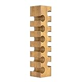 Riverbank Natural Oak Wine Rack, Elegant Free Standing 12-Bottle Holder, Made of Solid Wood, Wooden Wine Stand, Stylish & Luxurious Home Décor (Natural Oak, 12-Bottles)