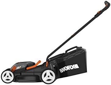 WORX 40V Cordless 34cm Lawn Mower WG779E with 2 x 2.5Ah Batteries & Dual Port Charger, Cutting Height 20-70mm Powershare 30L Grass Bag Cutting Width Up to 280m²