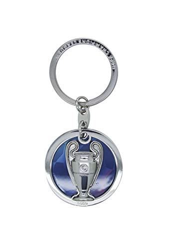 UEFA Keyring 2D Unisex-Adult, Grey, 9 cm Cover