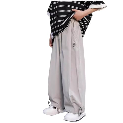 Beessbest Boys Parachute Pants Casual Jogger Loose Fit Streetwear High Elastic Waist Joggers Sweatpants with Pockets