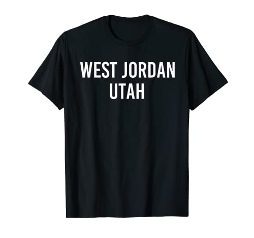 WEST JORDAN UTAH UT USA Patriottico Sport Vintage Maglietta