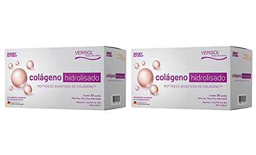 Kit 2 Peptídeos De Colágeno Hidrolisado Verisol Sidney Oliveira Total 60 Sachês, Vitamed