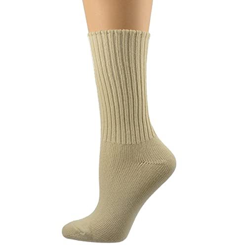 School Uniform Crew Socks, Organic Cotton - Big Girls & Boys Unisex 3 Pair Pack, Solid Colors, Soft - Sustainable & versatile2