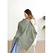 MairMore Muslin Nursing Covers for Breastfeeding, Privacy Breast Feeding Cover with Arch Neckline for Mom and Baby, Breathable 100% Cotton Nursing Apron Multi-use Stroller Cover