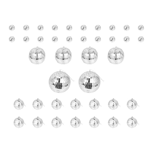 Boules à facettes disco 10cm 8cm 5cm 3cm UPKOCH pour décoration de fête gâteau et mariage