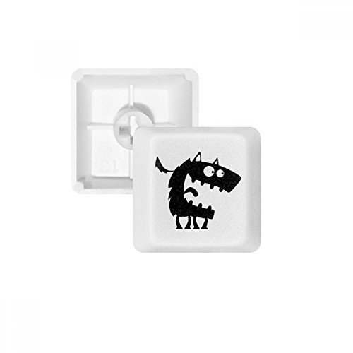 Nombres de teclas PBT Universo Alien Monster para teclado mecánico OEM blanco sin marcado superior
