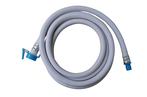 Image of Pardzworld 2-Meter Universal Water Inlet Extension Pipe for All Brand Top Loading Washing Machines | Heavy-Duty Leak-Proof Inlet Hose | White & Blue