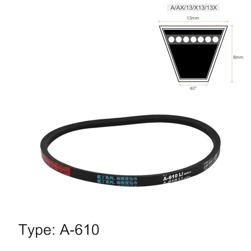 sourcingmap A610 Gummi Antriebsriemen Keilriemen 8mm dick 610mm innerer Umfang schwarz DE