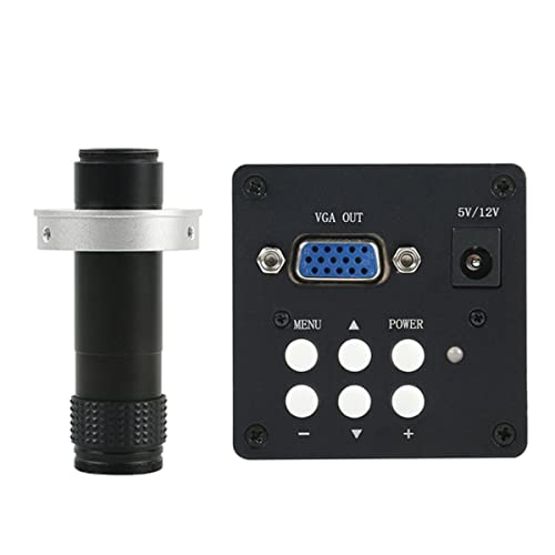 ラボ用顕微鏡アクセサリー 1080P産業用デジタル電子ビデオ顕微鏡Cマウント(With 130x lens)