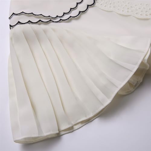 Pettigirl Girls Vintage Summer Ruffle Chiffon Graduation Clothes Kid Holiday Dress Size 3 4 5 6 7 8 9 10 11 12 13 144