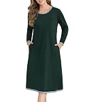 Sopesil – Sopesil Nachthemd Damen Lang Sleepwear Langarm Sleepshirt Du