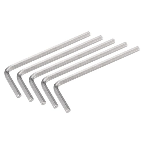 TOP-VIGOR 5Pcs 1/8 Inch Hex Key Wrench, Metric CR-V L