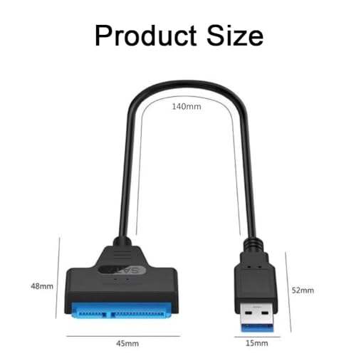 Cable USB 3.0 a SATA para discos HDD y SSD de 2.5 pulgadas miniatura 4