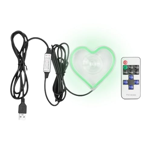 Letrero de neón corazón luz LED coche iluminación salpicadero maletero ventana