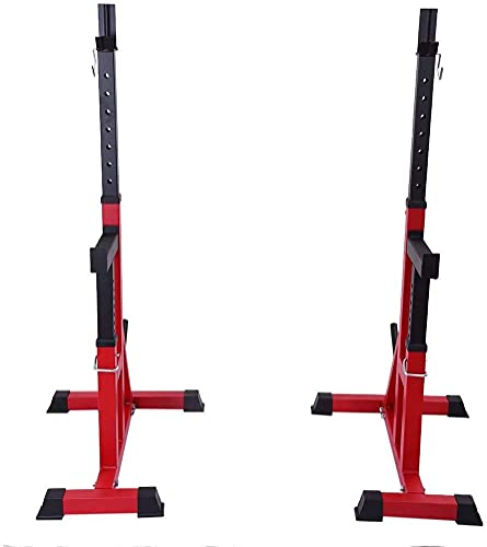 ERoomQ Fitness Dumbbell Bench Multifunctional Barbell Rack with Large Capacity Adjustable Squat Rack - Gym Family Fitness Weight Lifting Squat Rack - Adjustable Stand