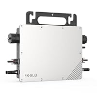 Mikro-Wechselrichter 800W, Solar Wechselrichter MPPT Mikro-Solar-Netzeinspeise, Plug and Play Home Einfache Installation WiFi Überwachung mit APP IP67 Wasserdicht