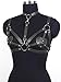 WARANDOD Women’s Adjustable Faux Leather Chest Harness Belt with Alloy Rings, Gothic Punk Body Strap Fashion Accessory for Festival, Rave & Cosplay(Bust: 28.3-38.6in)