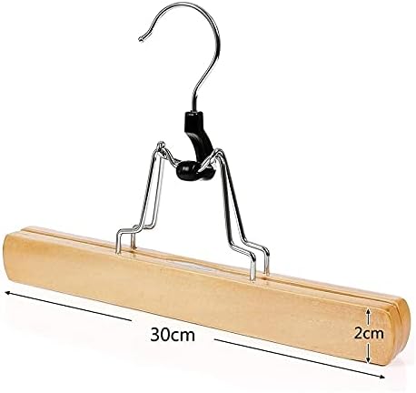 Coat Hanger 1 Set of 10 Pieces of Trouser Clip Hanger Solid Non-Slip Felt Hook Trousers Skirt Hanger Color Hanger Clothes Hanger,