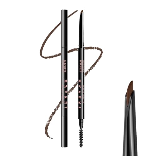 Microblading Eyebrow Pencil,Eyebrow Retractable Definer Pencil,Angled Precision Tip,0.1MM Ultra Slim Eyebrow Makeup,Long-Lasting Waterproof,Smudgeproof (04 RED BROWN, 1 Pack)