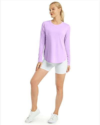 Image of G4Free Lightbreeze Womens UPF 50+ Long Sleeve Workout Tops Quick Dry UV Sun Shirt Running Gym Hiking Yoga Casual Lightweight