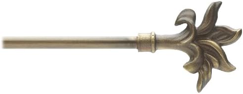 Umbra Orchid 28 to 48-Inch Drapery Rod, Aged Brass